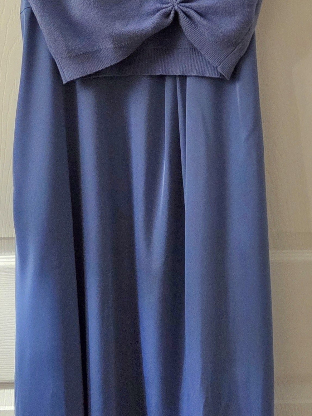 Rachel Zoe Periwinkle Mixed Media Maxi Dress